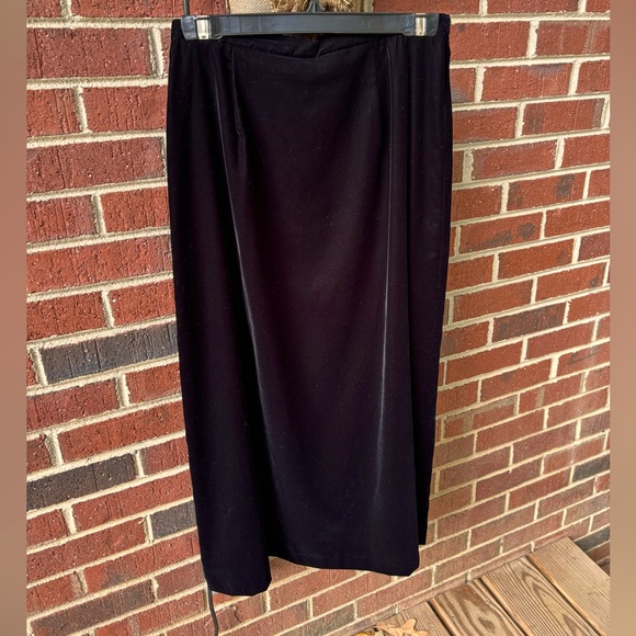 Talbots Dresses & Skirts - Women’s Black Velvet Skirt Talbots Size 10 party dress goth Dark Academia Y2K